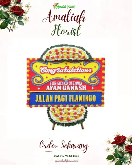 Sewa Papan Bunga Kebun Dalam